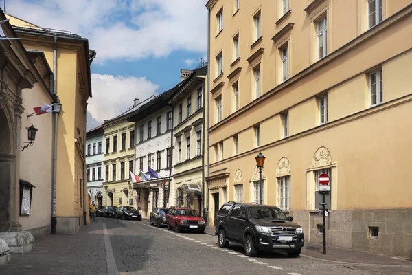 Polonia Ciudad Cracovia Mayo 2020 Mikoajska Street Centro Ciudad — Foto de Stock