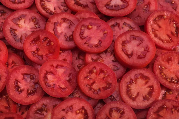 Skivade Tomater För Gastronomiska Ändamål — Stockfoto