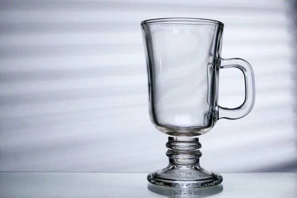 Empty Glass Cocktails Latte Coffee — Stock Photo, Image