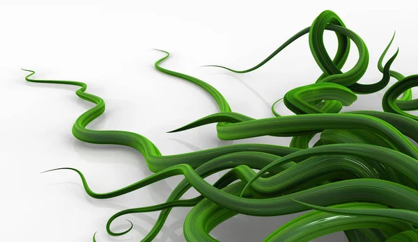 Plantera Vinstockar Grön Växande Hörnet Tät Gäng Illustration Horisontella Bakgrund — Stockfoto
