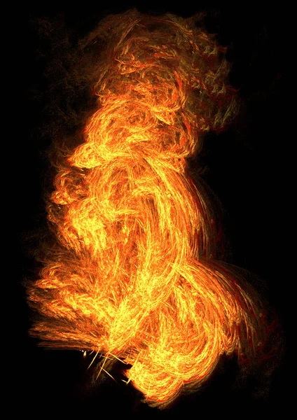 Fuego Alto Resplandor Efecto Especial Abstracto Fondo Oscuro Vertical Aislado — Foto de Stock