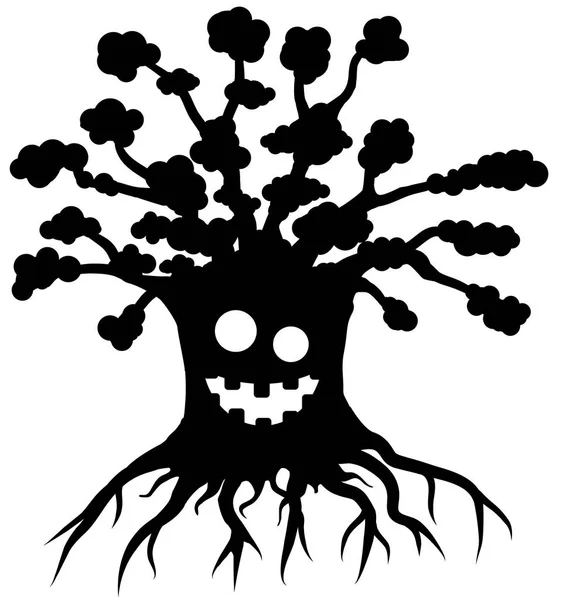 Sombra de árbol loco — Vector de stock