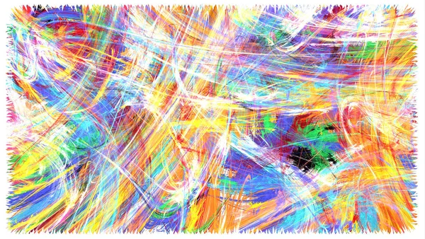Colors Flame Splash Painting Rectangle