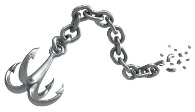 Kanca Çapa Zinciri Kırık Metal