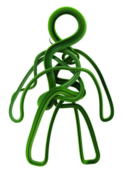 Növény Szőlő Figura Zöld Illusztráció Függőleges Elszigetelt Több Mint Fehér — Stock Fotó