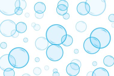 Kabarcıklar sualtı arka plan illüstrasyon