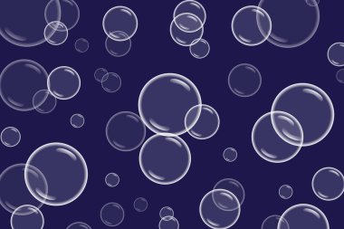 Kabarcıklar sualtı arka plan illüstrasyon