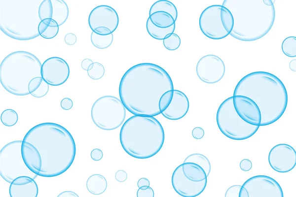 Bubliny Pod Vodou Pozadí Obrázku — Stockový vektor