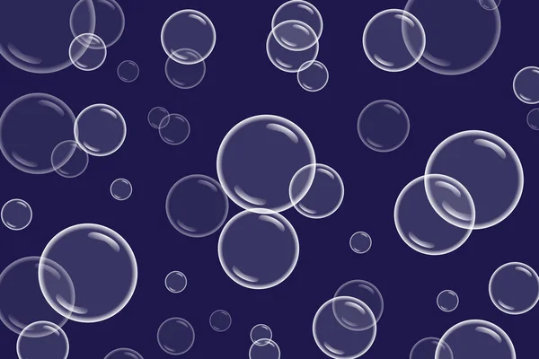 Blasen Unter Wasser Hintergrund Illustration — Stockvektor
