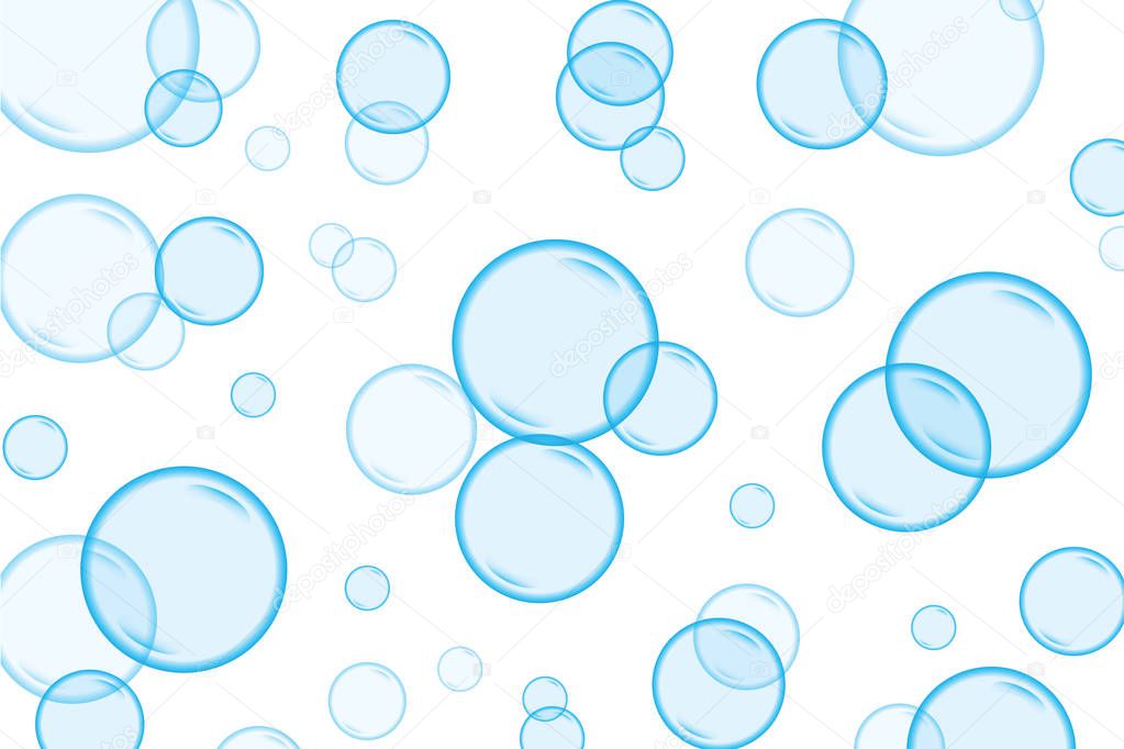 Bubbles underwater background illustration