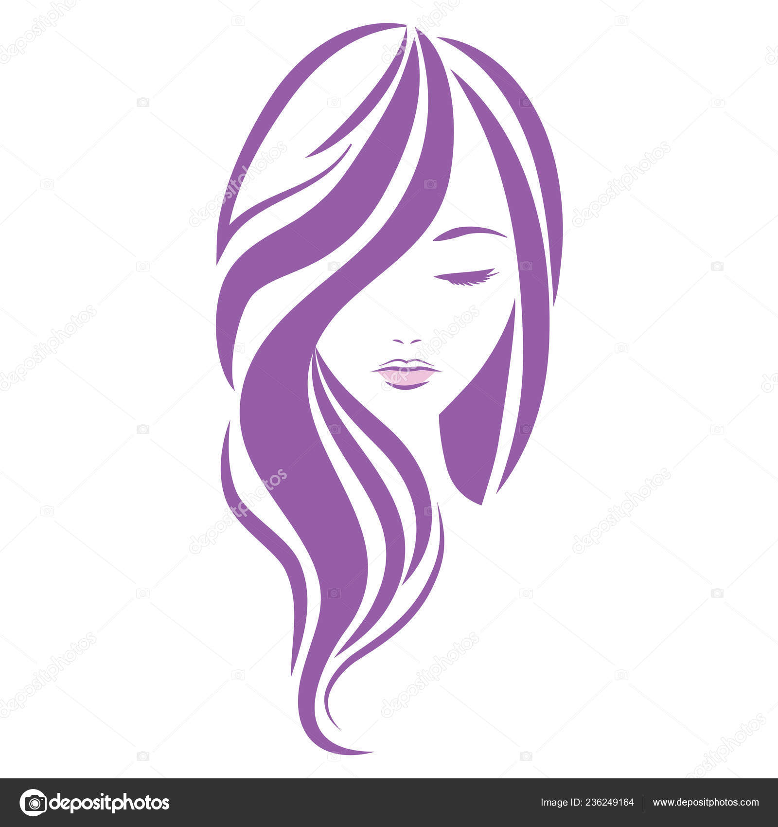 Woman Hair Style Logo Design Stock Vector Image by ©Elinnet #236249164 Woman Hair Style Logo Design Stock Vector Image by ©Elinnet #236249164