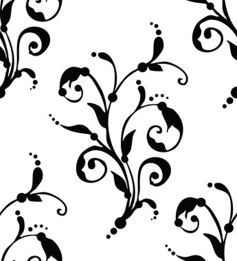 Sorunsuz çiçek desenli vektör tasarımı