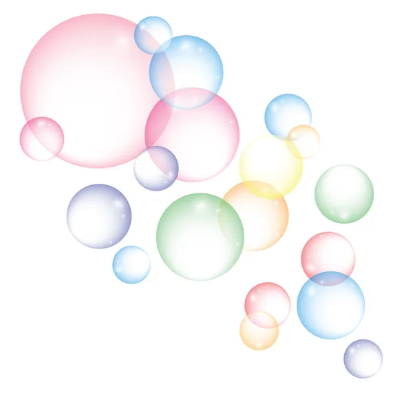 Vector Burbujas Coloridas Ilustración — Vector de stock
