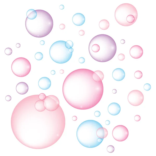Ilustración Colorida Burbujas Vectoriales — Vector de stock