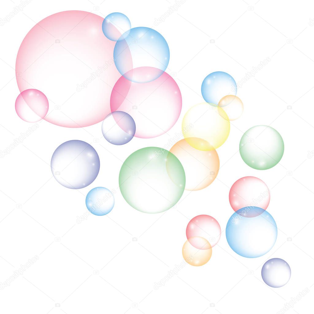 Vector colorful bubbles illustration