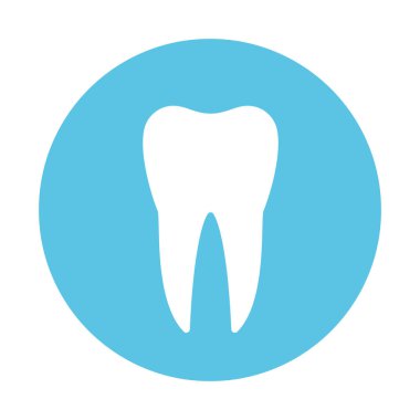 Diş icondental klinik logo. . Vektör çizim