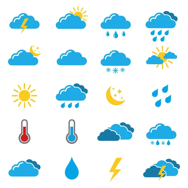 Weather Icons Collection Vector — Stock Vector