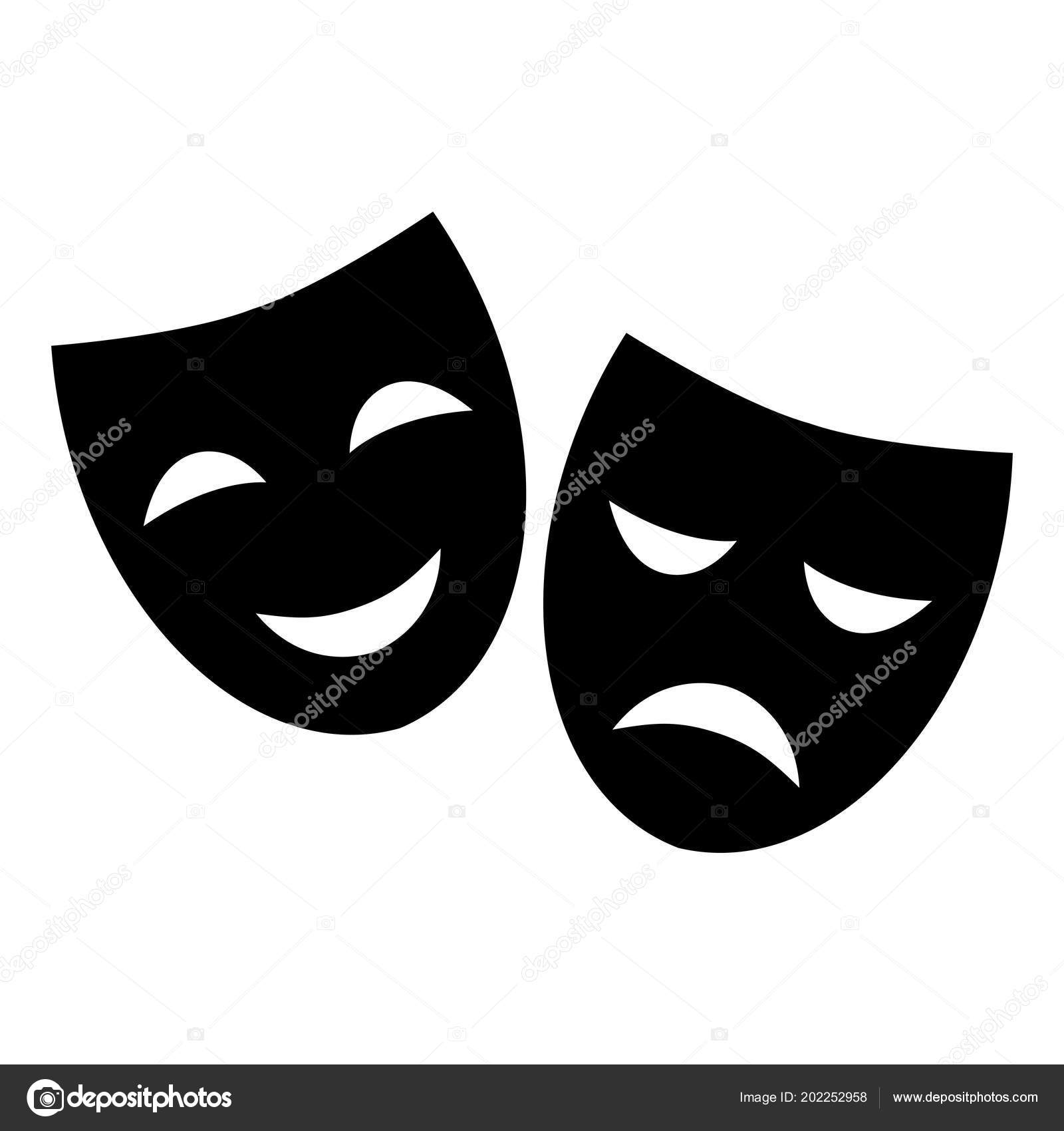 lysere hule Bærecirkel Theater Mask Vector Illustration Stock Vector by ©Warmworld 202252958