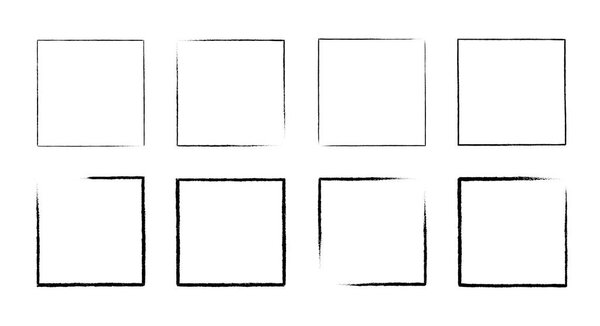 Коллекция гранж фреймов. Векторная иллюстрация
