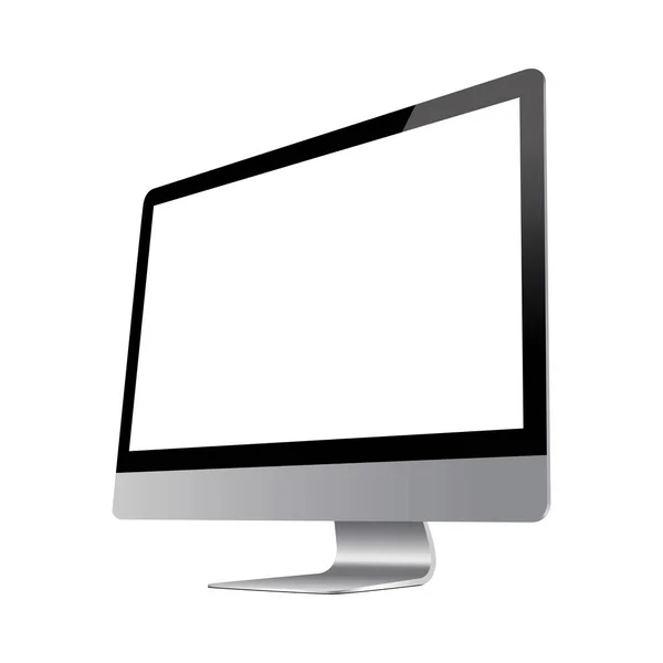 Monitor Computer Vectorillustratie — Stockvector