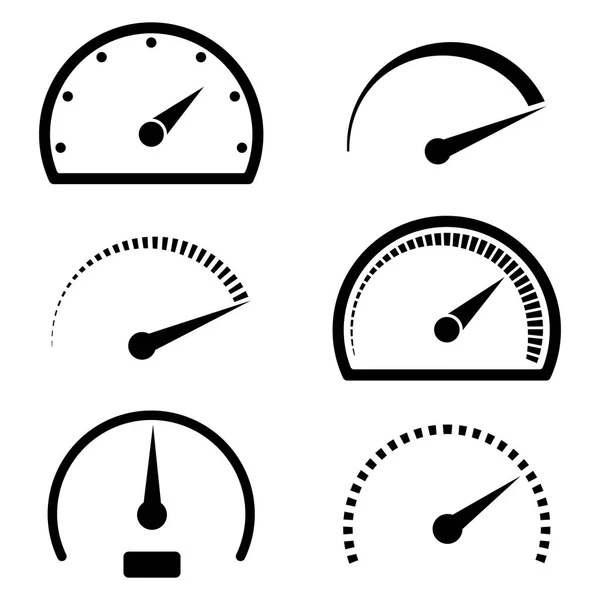 Hız Göstergesi Icon Set Vektör Çizim — Stok Vektör
