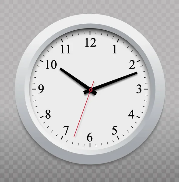 Horloge Sur Mur Horloge Sur Illustration Vectorielle — Image vectorielle