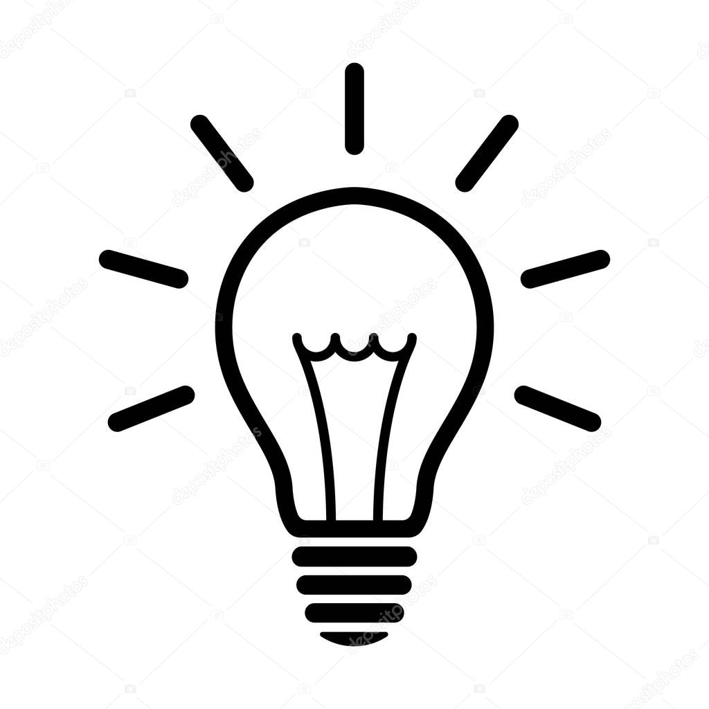 Light bulb icon. light lamp. Vector illustration