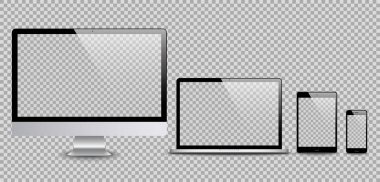Aygıt kümesi: monitör dizüstü bilgisayar, tablet ve telefon