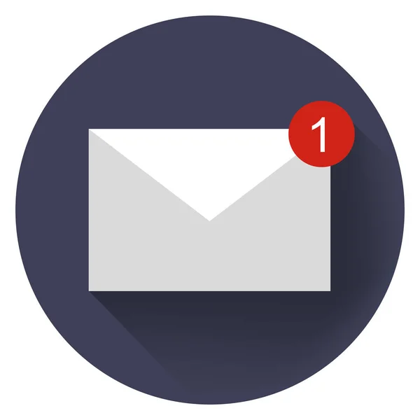 Mailpictogram Nieuwe Mail Vector — Stockvector