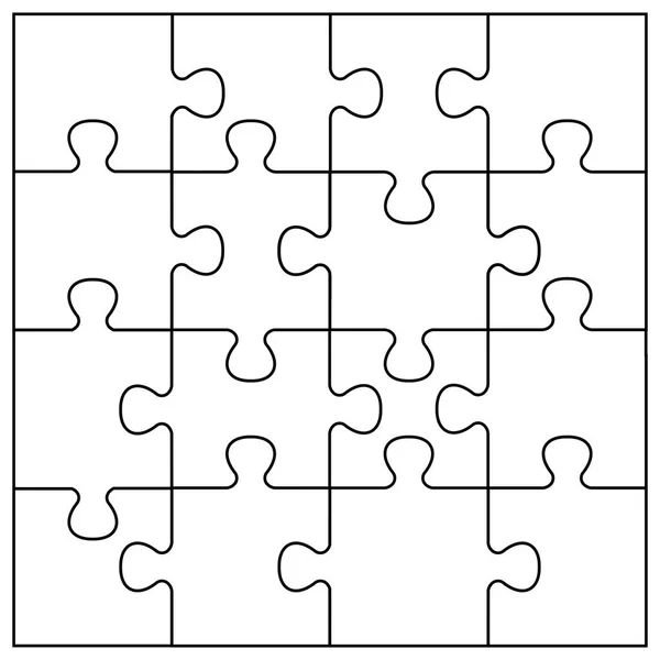 Puzzle Ilustración Vectorial Eps — Archivo Imágenes Vectoriales
