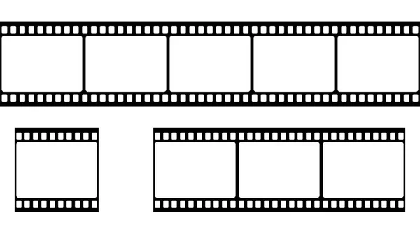 Film Strip Set Vektorillustration — Stock vektor