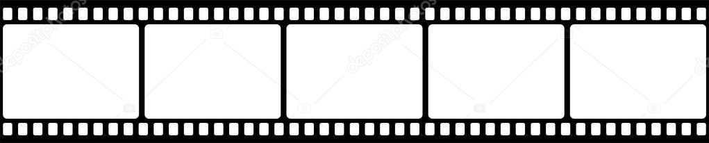 Black White Camera Film Template Right Angles Frame Vector Illustration ...