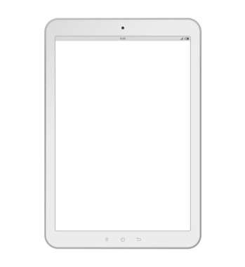 Beyaz tablet vektör çizim
