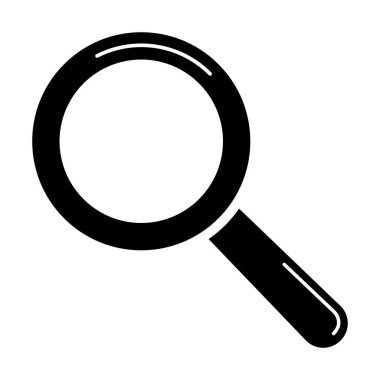 Büyütme cam simgesi vektör illüstrasyonu