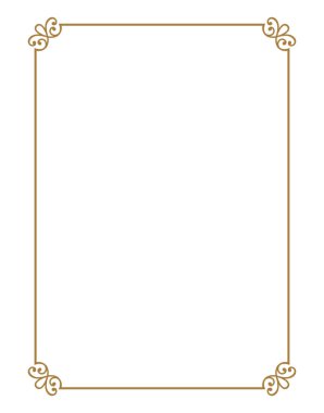 Vintage çerçeve vektörel çizimi