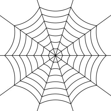 Örümcek ağı sadece vektör