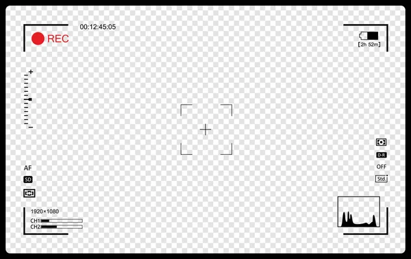 Viseur Caméra Affichage Caméra — Image vectorielle