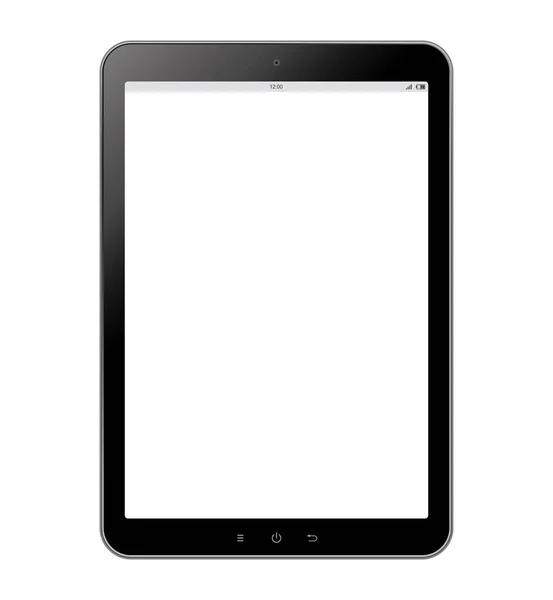 Saydam arka plan üzerinde tablet. Vektör çizim