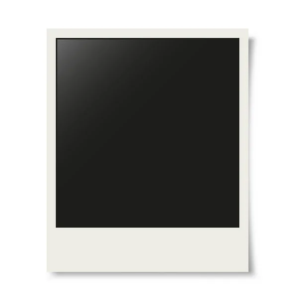 Oude Foto Frame Mockup Vectorillustratie — Stockvector