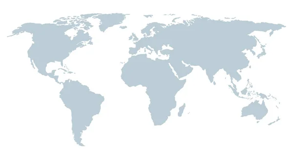 Dünya Haritası Vektör Illüstrasyonu — Stok Vektör
