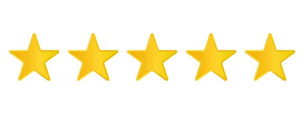 Five stars vector illustration