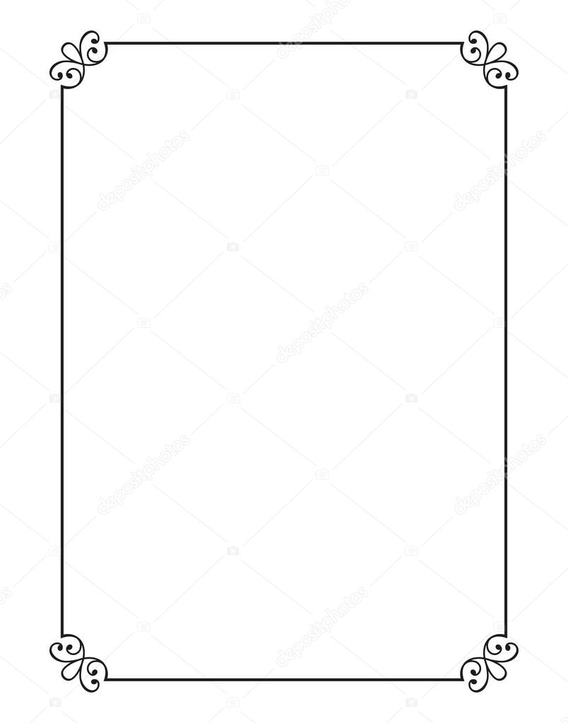 Vintage frame vector illustration