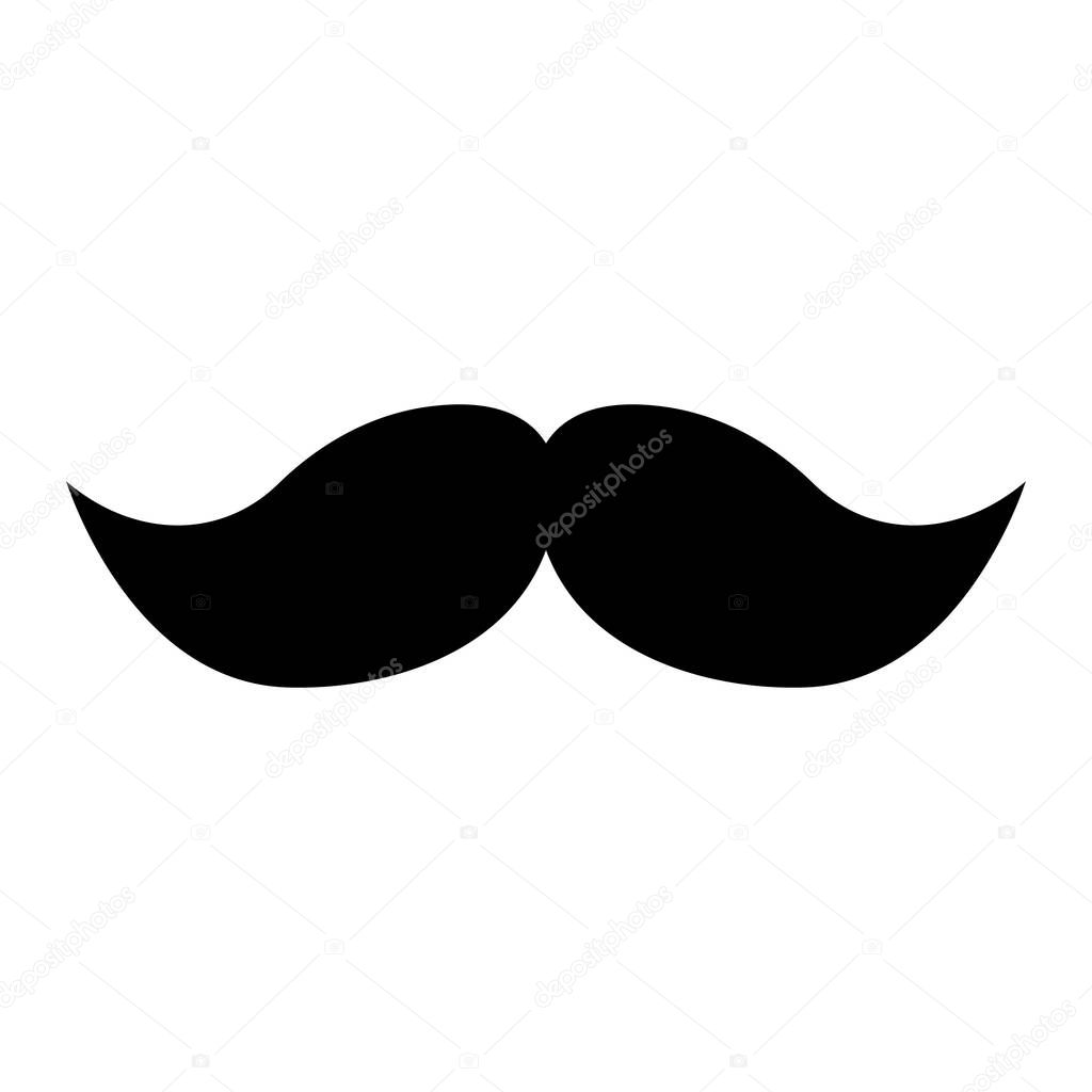 Mustache icon vector illustration