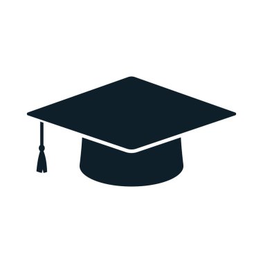 Mezuniyet kap simgesi. Vektör