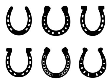 At nalı Icon set. Vektör