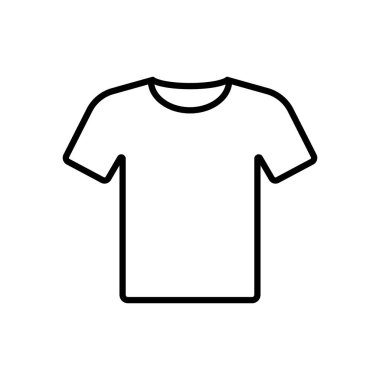T-shirt basit simge vektör