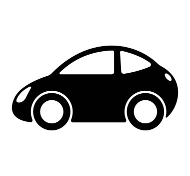 Basit araba simge vektör