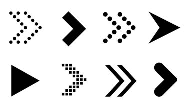 Farklı ok koleksiyonu. Vektör