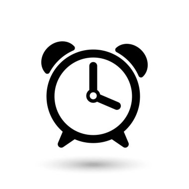 Çalar saat basit simgesi. Vektör