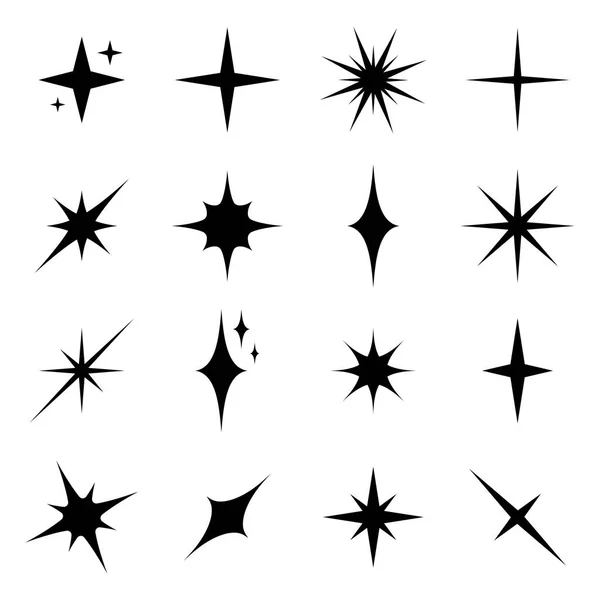 Vektör çizim ışıltı Icons set